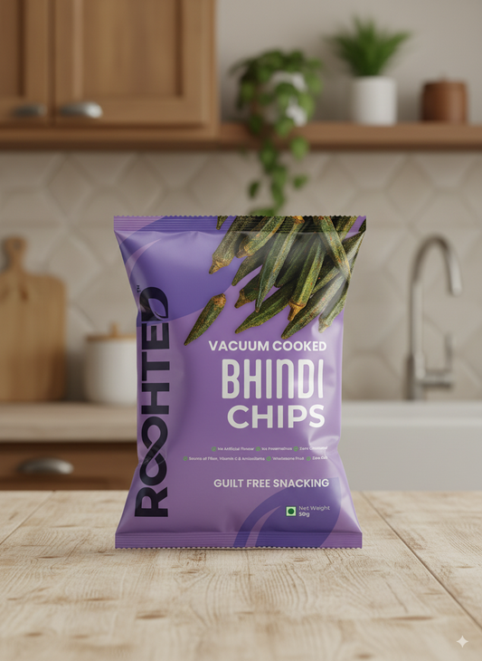 Vacuum Cooked Okra Chips
