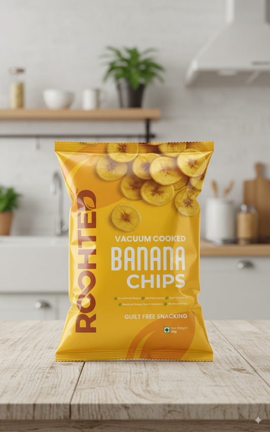 Vacuum Cooked Banana Chips